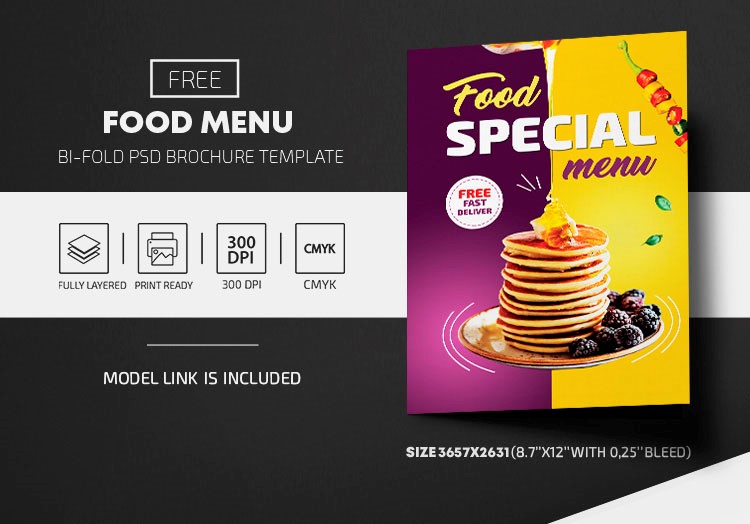 30 Best Free Restaurant Templates for Photoshop in 2020 1