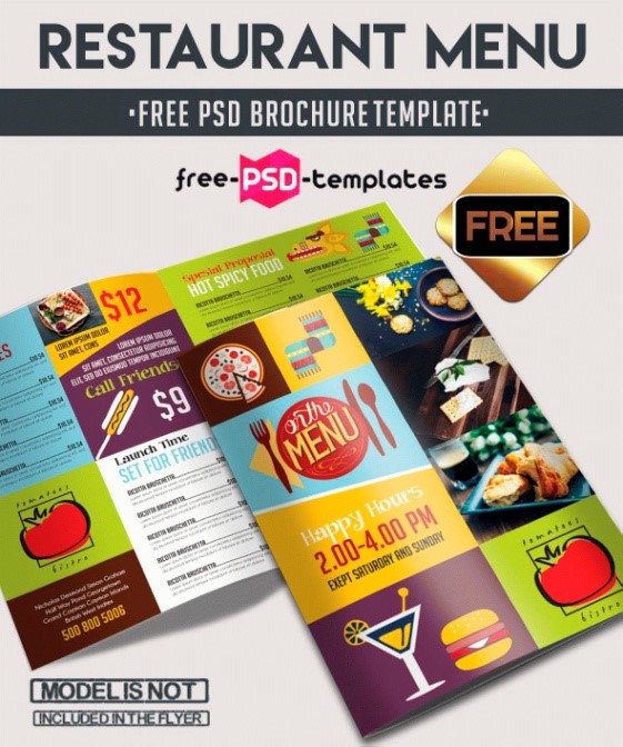 30 Best Free Restaurant Templates for Photoshop in 2020 15