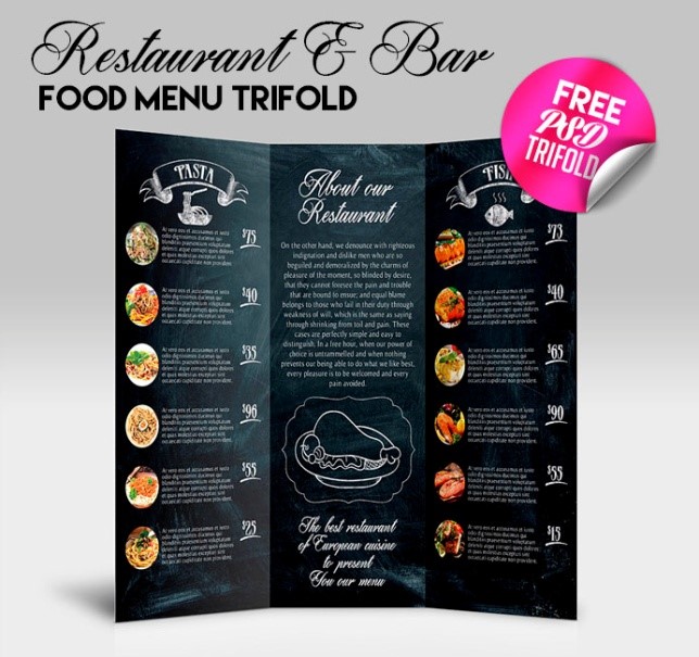 30 Best Free Restaurant Templates for Photoshop in 2020 18