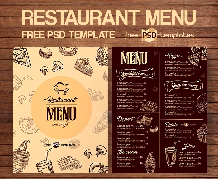 30 Best Free Restaurant Templates for Photoshop in 2020 19