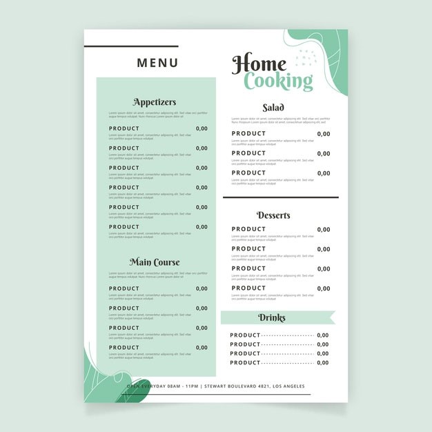 30 Best Free Restaurant Templates for Photoshop in 2020 26
