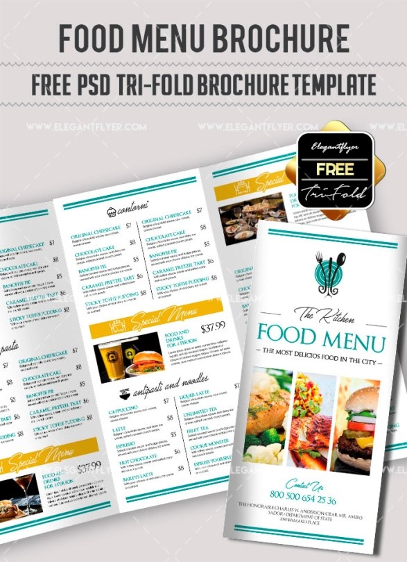 30 Best Free Restaurant Templates for Photoshop in 2020 4