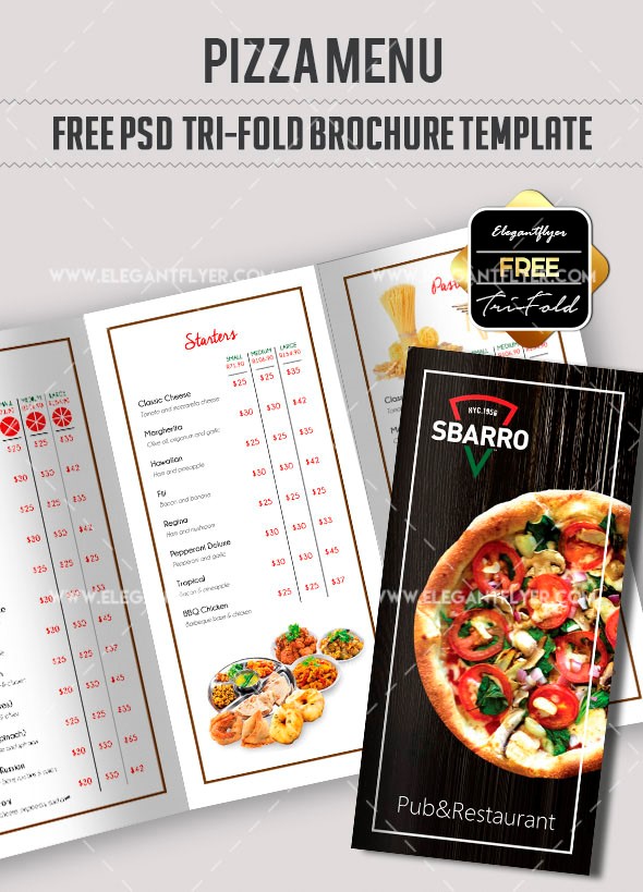 30 Best Free Restaurant Templates for Photoshop in 2020 6
