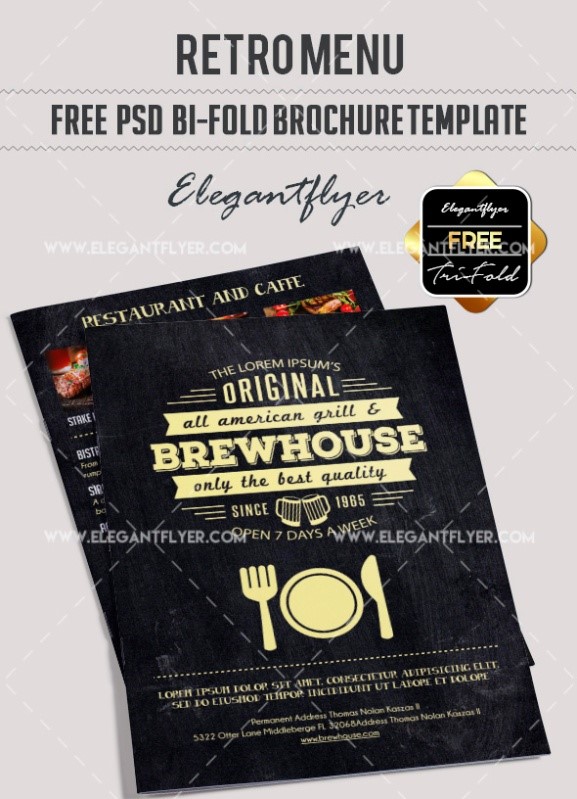 30 Best Free Restaurant Templates for Photoshop in 2020 8