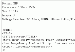 Creating web button (Rollover button)