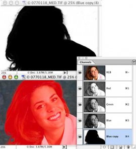 Select Hair by Using Channels