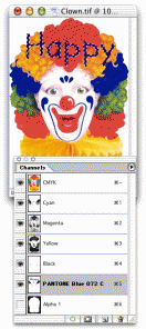 Working with spot color channels