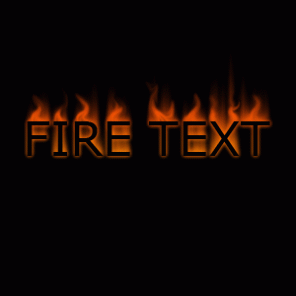 Fire Text