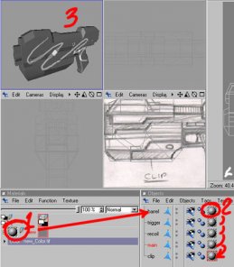 Uv Unwrapping And Painting A Gun In Bodypaint