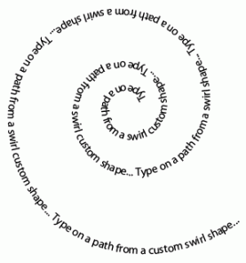 Text On A Spiral Path in Photoshop CS