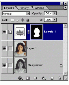 Edit Adjustment Layer Mask