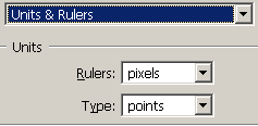 Setting the Ruler and Type Units