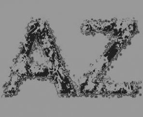 Grunge text made in Fireworks