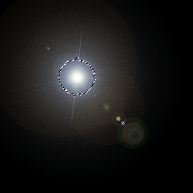 Lens Flare on Transparent Background 4