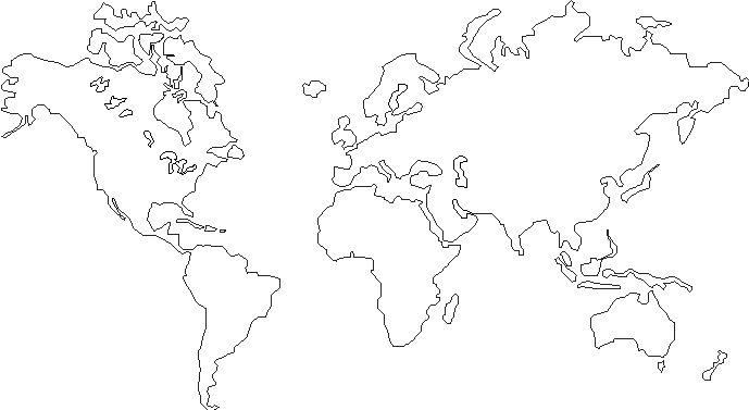 Trendy World Map | Drawing Techniques