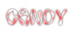 Text Filled With Candy