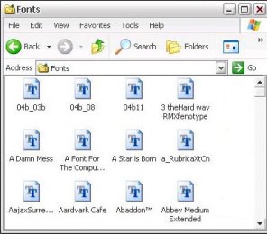 Installing Fonts (on Windows)