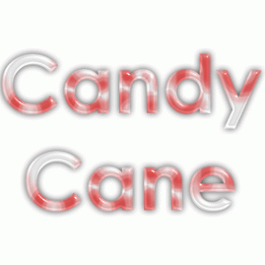 Candy Cane Text
