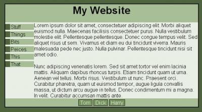 CSS List Menus and Buttons