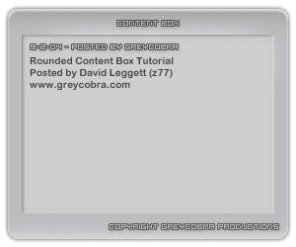 Rounded Content Box