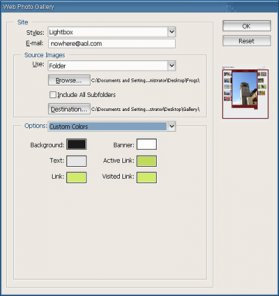 Lightbox Web Photo Gallery