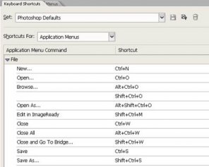 Photoshop cs2 custom menus and more