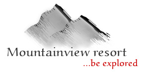 Sketch and Paint Effect Mountains Logo