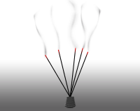 Creating and Animating Incense Sticks