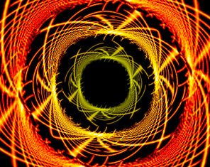 Psychedelic Wireframe Background