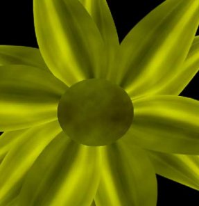 Fotorealistic flower in photoshop